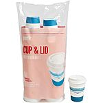 50-Count Perk 12oz Paper Cups w/ Lids $5 + Free Shipping