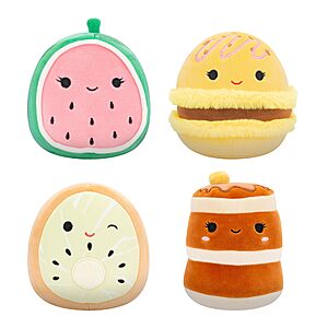 4-Pack 5" Squishmallows Original Food Plushes (Kiwi, Pancakes, Lemon Macaron, Watermelon) $6.49 + Free Shipping w/ Prime or on $35+