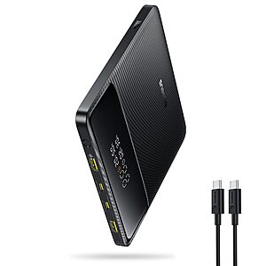 Baseus 100W 20,000mAh Laptop Power Bank w/ 2x USB-C + 2x USB-A Ports .25 + Free Shipping