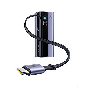 [Prime] Baseus EnerGeek 20000mAh 145W 4-Port Power Bank w/ 1.97’ Retractable USB-C Cable $52.99 + Free Shipping