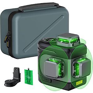 [Prime] Fanttik D12 PRO 3 x 360° Self-Leveling Magnetic Cross Line Laser Level with LED Screen $99.99 + Free Shipping
