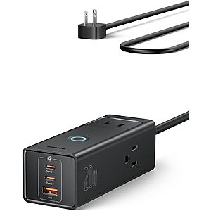 Prime: Baseus Power Strip 1200J Surge Protector w/ 3x USB 20W PD & 3x AC Outlets .35 + Free Shipping