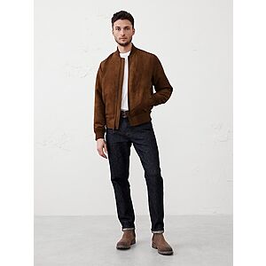 Banana Republic Factory Men's Vegan Suede Bomber Jacket (3 Colors) $43.52 + Free Shipping