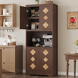 Garvee 72" Tall Pantry Cabinet (3 Colors) $100 + Free S&H