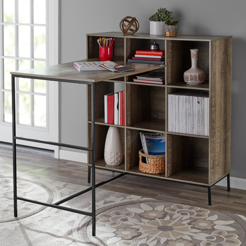 Mainstays 9-Cube Standing Storage Desk (Rustic Brown) $52.60 + Free Shipping