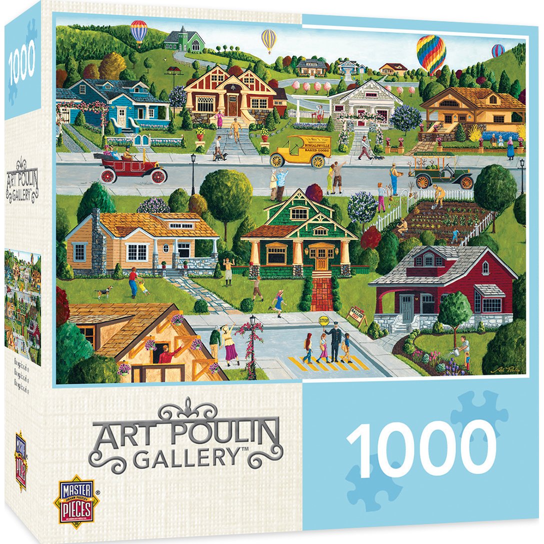 1000-Pc MasterPieces Hometown Gallery Jigsaw Puzzle (Bungalow) $6 + Free Shipping w/ Prime