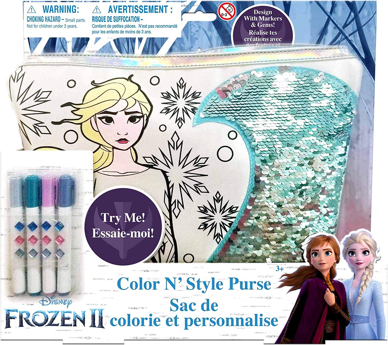 Tara Toys Frozen 2 Color & Style Purse w/ Color Changing Sequins $6 + Free Shipping w/ Prime