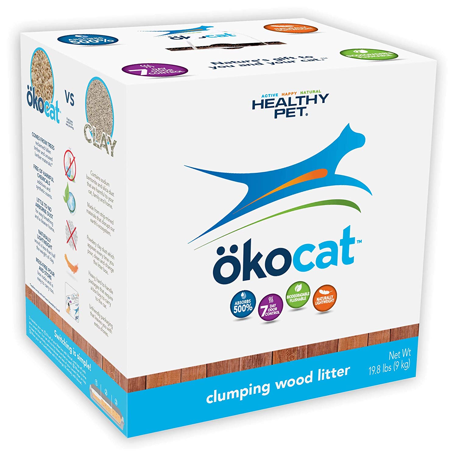 19 8 Lbs Okocat Original Natural Wood Clumping Cat Litter 9 W
