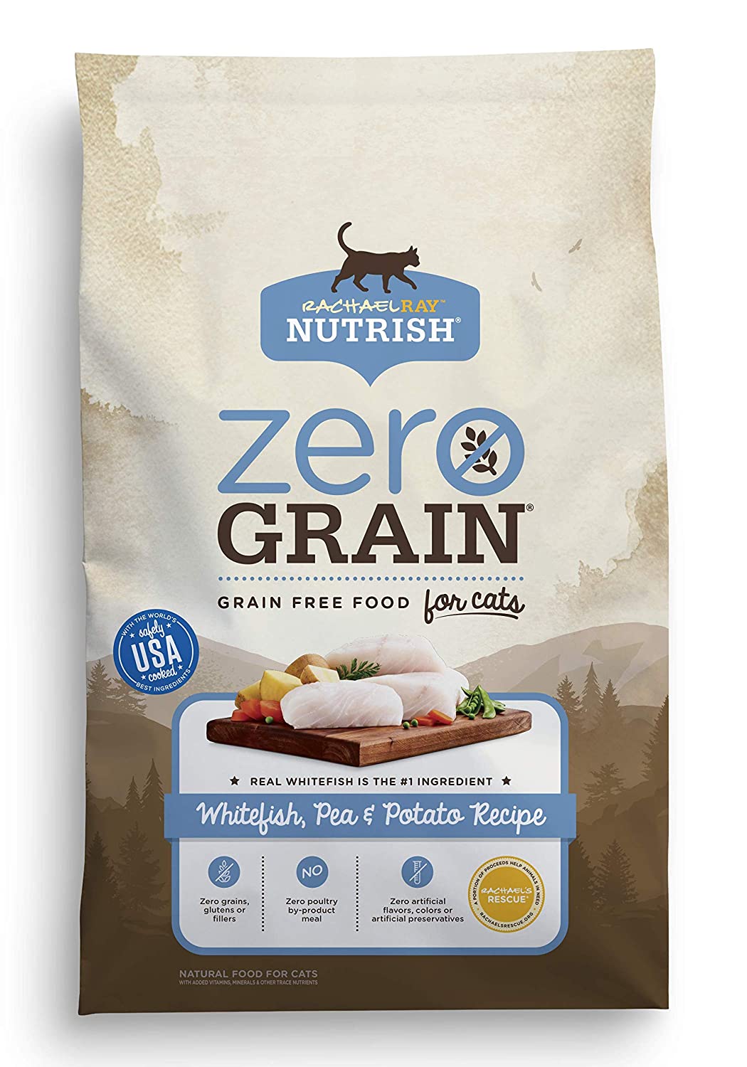 12 Lbs Rachael Ray Nutrish Zero Grain Dry Cat Food For Indoor Cats