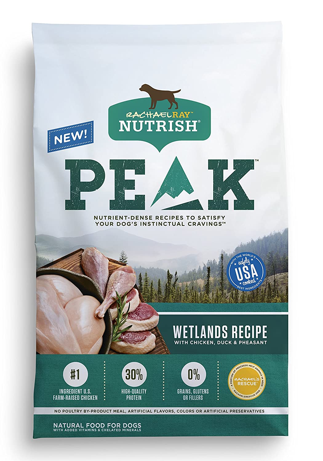 23-Lbs Rachael Ray Nutrish PEAK Wetlands Recipe Natural Dry Dog Food $27.40 w/ S&S + Free Shipping