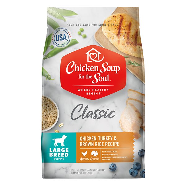 28-Lbs Chicken Soup for the Soul Large Breed Puppy Dry Dog Food (chicken, turkey, & brown rice) $23.45 w/ S&S + Free Shipping