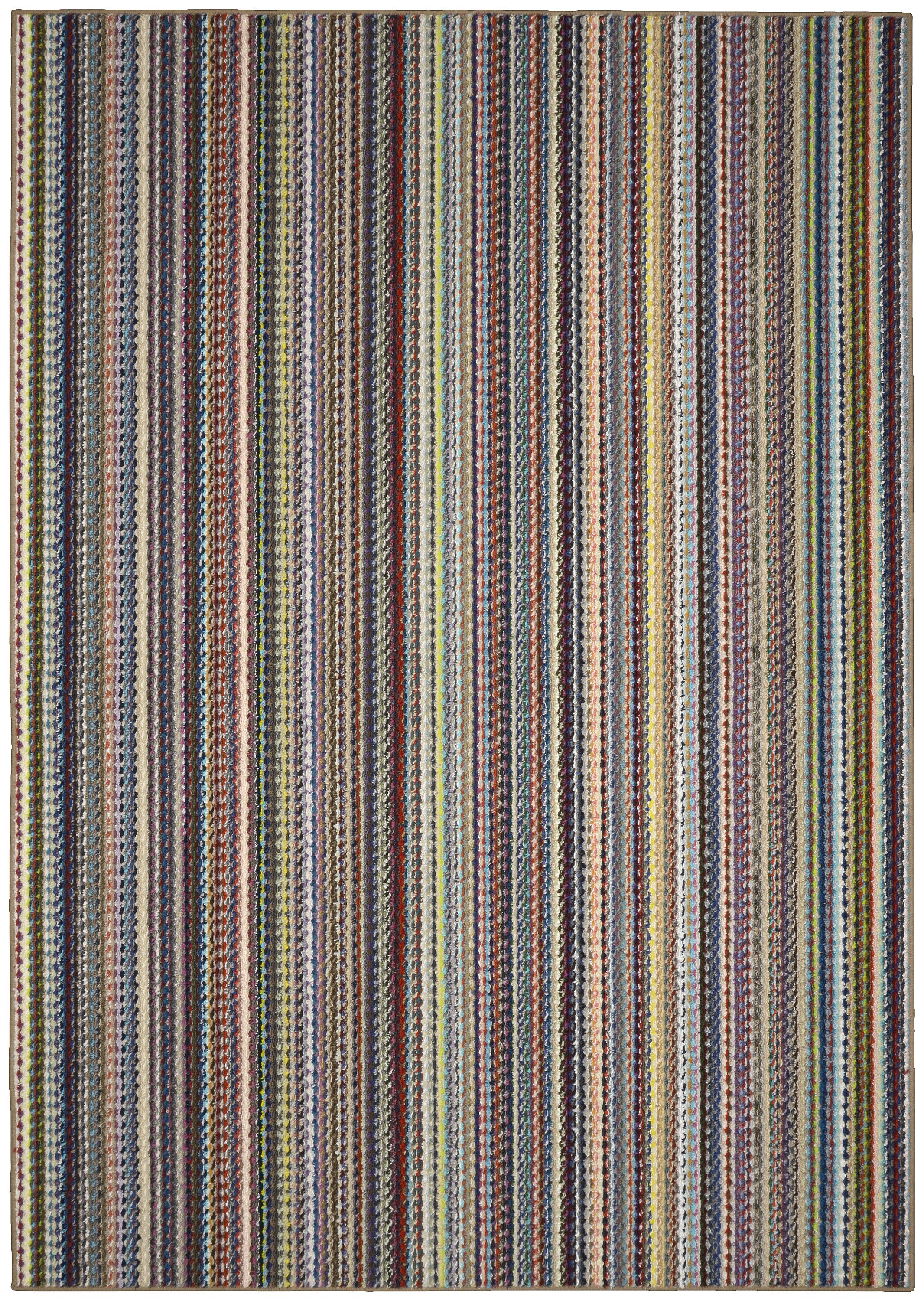 7'6" x 9'6" Mainstays Multi Colored Striped Area Rug $33.75 + Free Shipping $35+