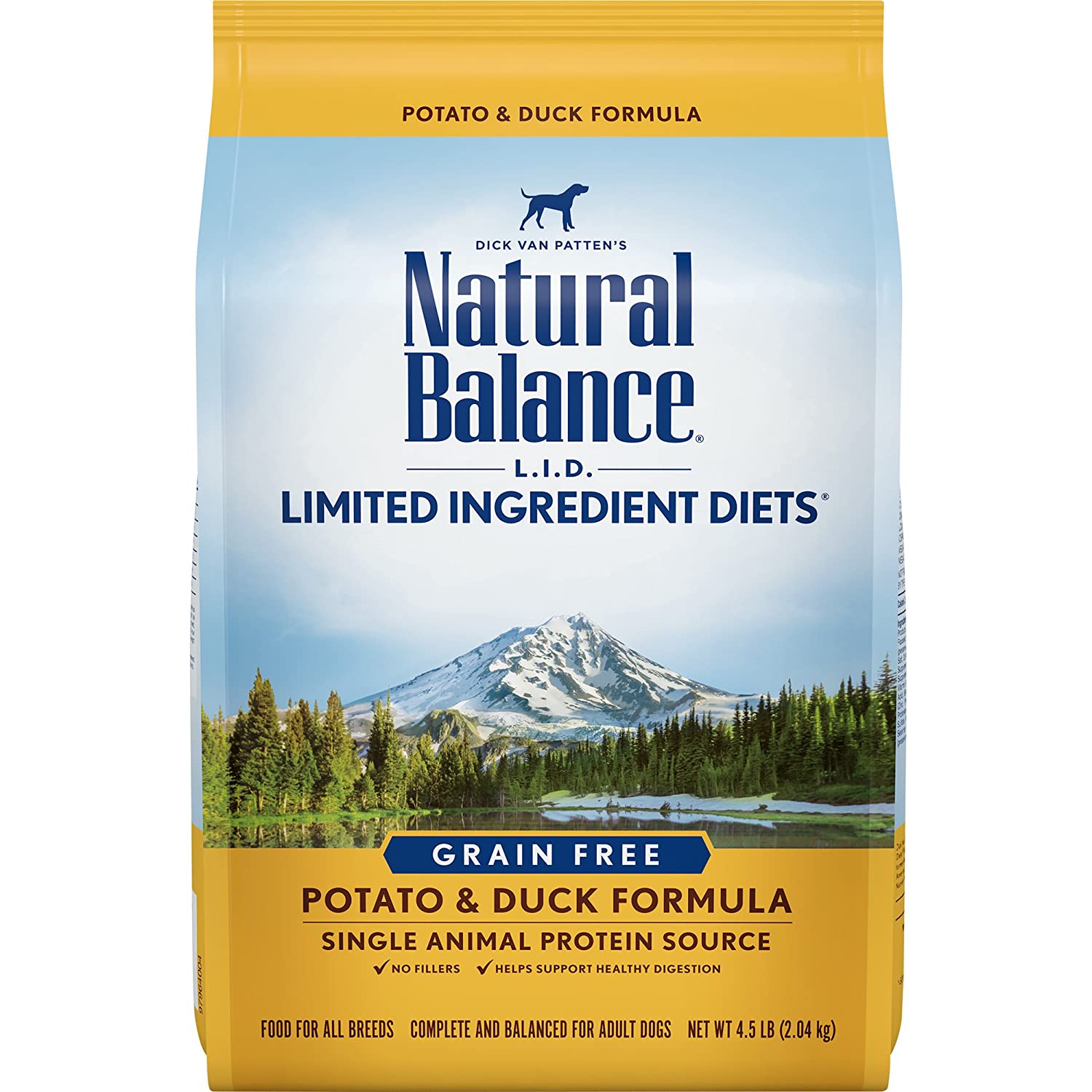 4.5-Lbs Natural Balance Limited Ingredient Diet Dry Dog Food (Potato & Duck Forrmula) $9 w/ S&S + Free Shipping