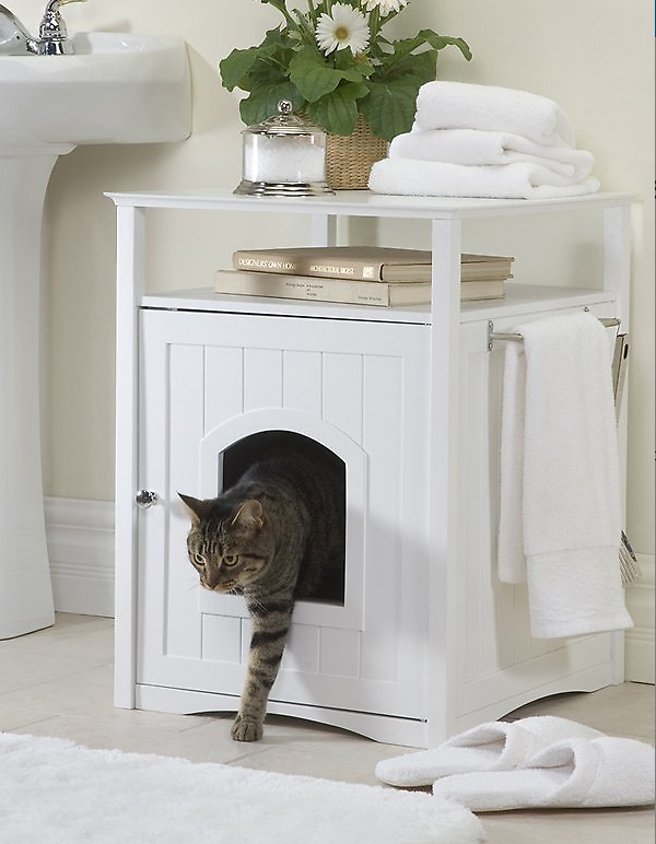 Merry Products Washroom Night Stand Multifunctional Cat Litter
