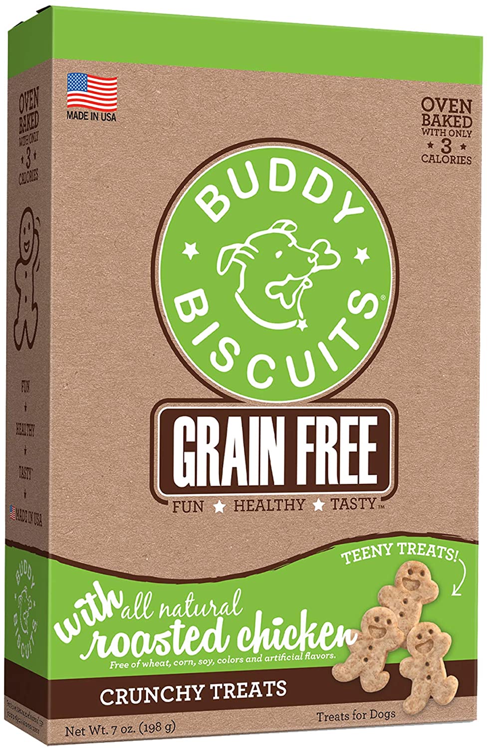 7 Oz Buddy Biscuits Oven Baked Crunchy Teeny Dog Treats Roasted