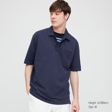 Uniqlo: Men's Cotton Pique Oversized Polo Shirt (various colors) or Men's Cotton Jersey Oversized Polo Shirt (various colors) $7.90 + Free Shipping