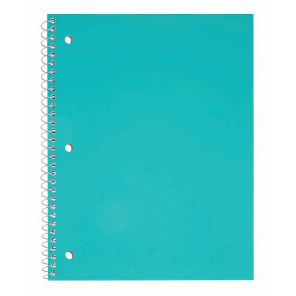 8.5" x 10.5" Just Basics Poly Spiral College Ruled or Wide Ruled Notebook (various colors) $0.75 + Free Shipping