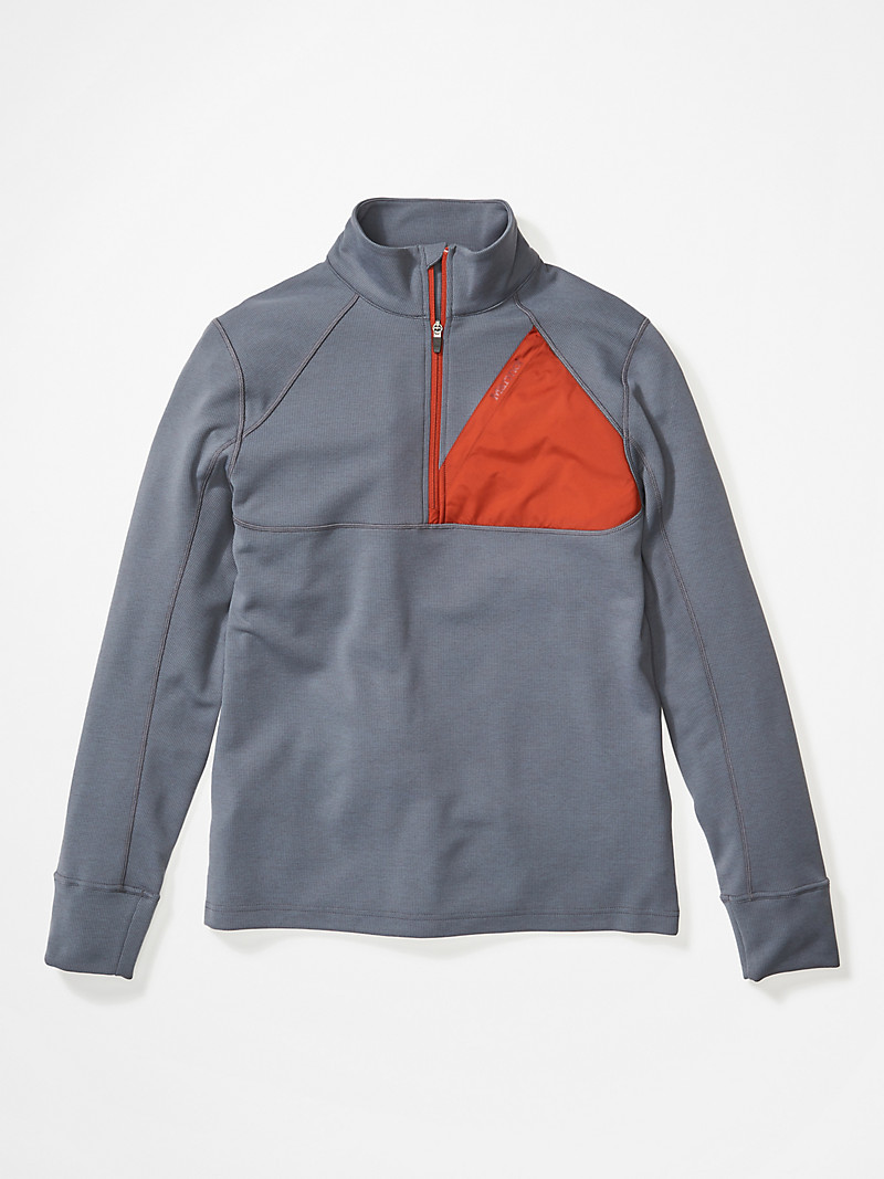 Marmot Men's Hanging Rock 1/2-Zip Pullover: Steel Onyx/Picante or Enamel Blue/Steel Onyx $36 + Free Shipping