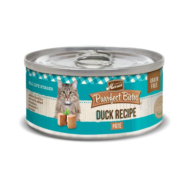24-Pack Merrick Purrfect Bistro Duck Pate Canned Cat Food (3-Oz each) $20.90 or less w/ Autoship + F/S $49+