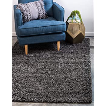 3'3" x 5'3" Unique Loom Solo Solid Shag Collection Modern Plush Area Rug (Graphite Gray) $15.20 + Free Shipping w/ Amazon Prime or Orders $25+