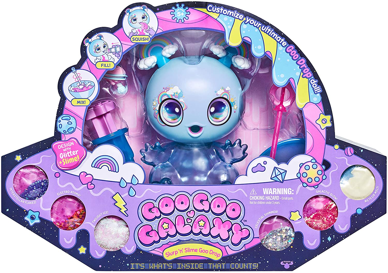 Goo Goo Galaxy DIY Slime & Glitter Kit w/ 8" Doll $10 + Free Shipping w/ Amazon Prime or Orders $25+