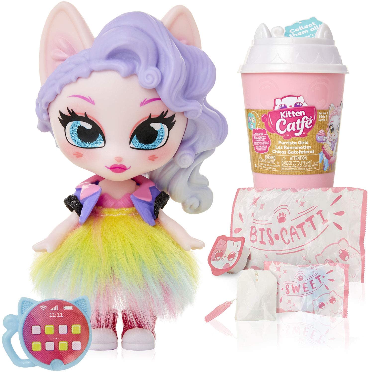 Kitten Catfé Purrista Figure Series #1 Doll w/ Accessories $5 + Free Shipping w/ Amazon Prime or Orders $25+