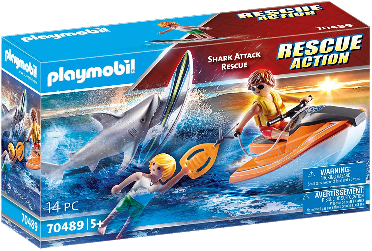 14-Pc Playmobil Shark Attack & Rescue Boat Playset $10.70 + Free Shipping w/ Amazon Prime or Orders $25+