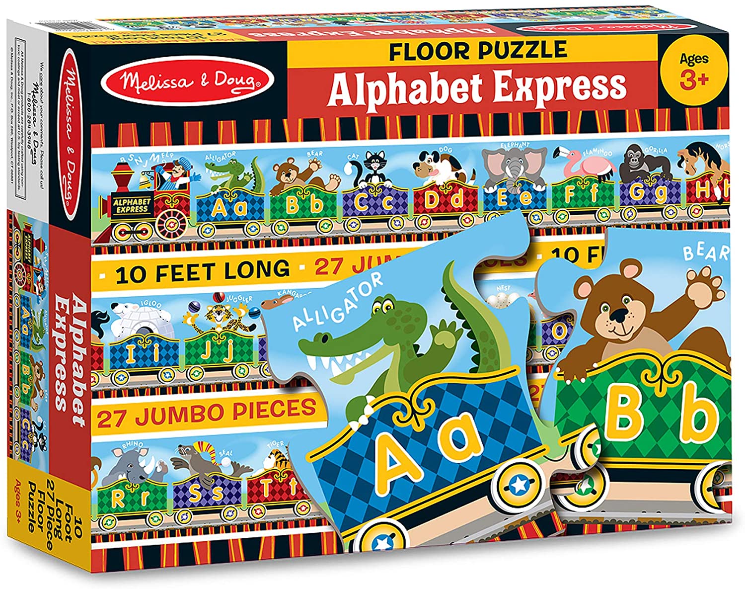 27-Pc Melissa & Doug Alphabet Express Jumbo Jigsaw Floor Puzzle $5.75 + Free Shipping w/ Amazon Prime or Orders $25+