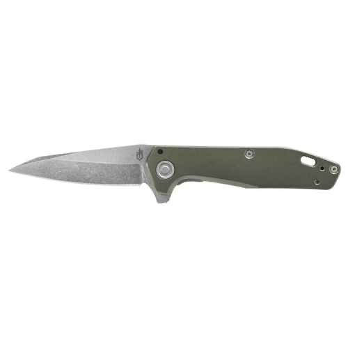 Gerber Fastball Flipper Knife - 3.0" Plain Edge CPM-S30V Wharncliffe Blade - Flat Sage Anodized Aluminum Handle - $69.99
