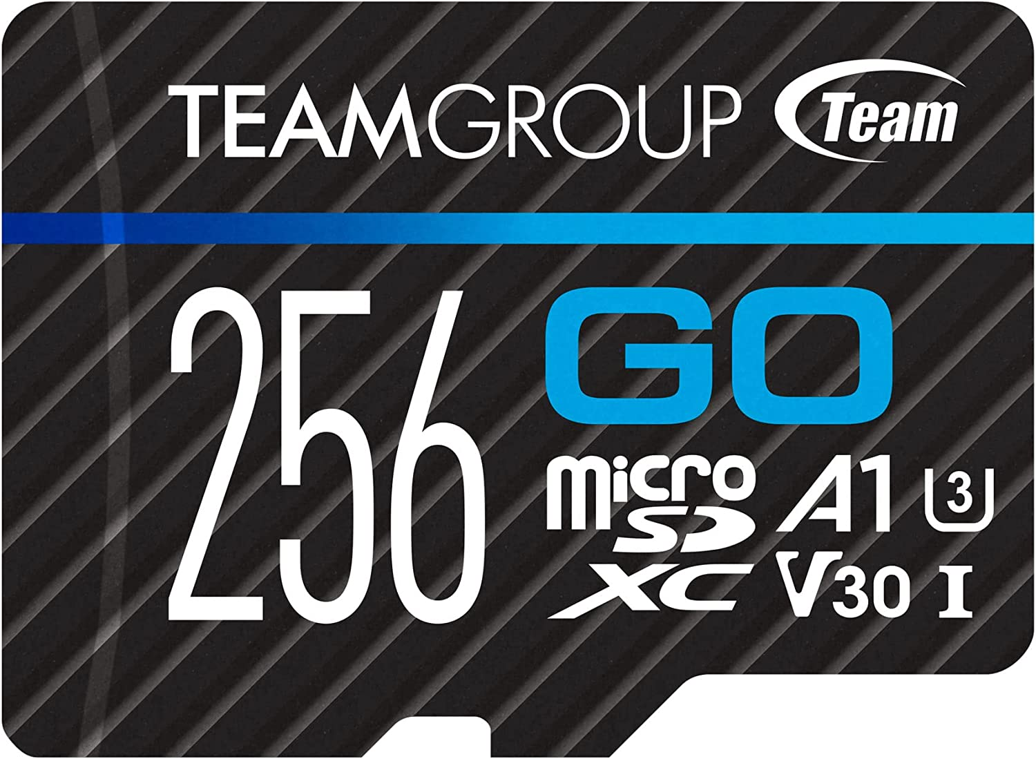 TEAMGROUP GO Card 256GB Micro SDXC UHS-I U3 V30 4K for GoPro & Drone & Action Cameras High Speed Flash Memory Card with Adapter $14.99