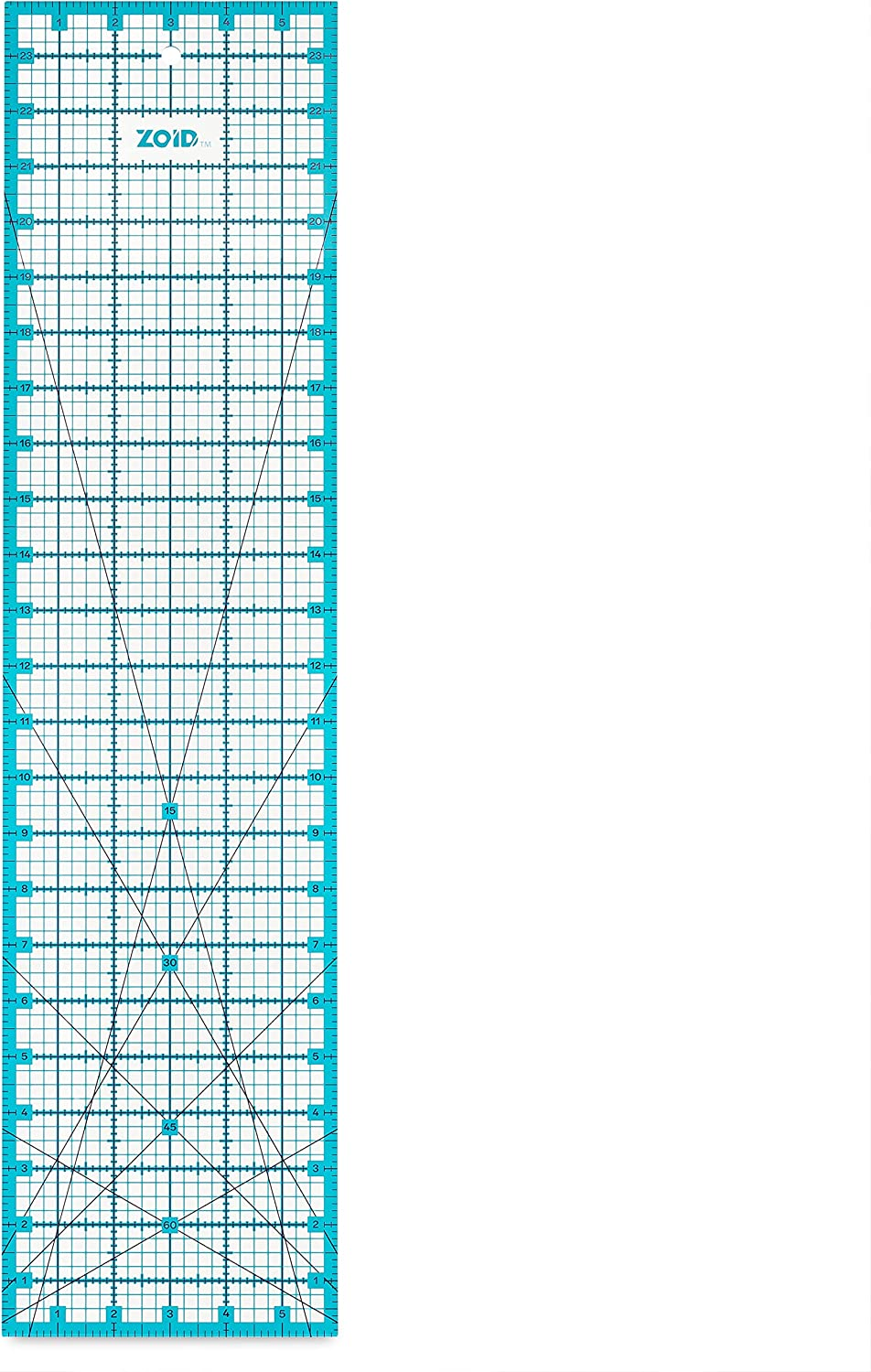 Amazon.com: Zoid 6-1/2" X 24" Acrylic Ruler, 50% off, Reversible Ruler for Measuring, Quilting Ruler, Slip-Resistant Ruler, Clear $7.50