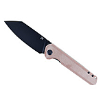 Kansept Bulldozer Front Flipper Folding Knife Brown Micarta Handle D2 Blade  - $42.3