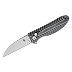 Kizer Vanguard Swaggs Sway Button Lock Knife 2.99 inch CPM-4V Stonewashed Blade, Black Handles - $74.95
