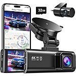 REDTIGER Dash Cam Front Rear, 4K/2.5K Full HD Dash Camera for Cars, Limited time deal, $119.99