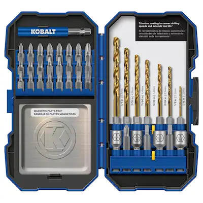 Select Lowe's Stores:  Kobalt 40-Piece Set Titanium Coated Hss Twist Drill Bit Set for $7.98