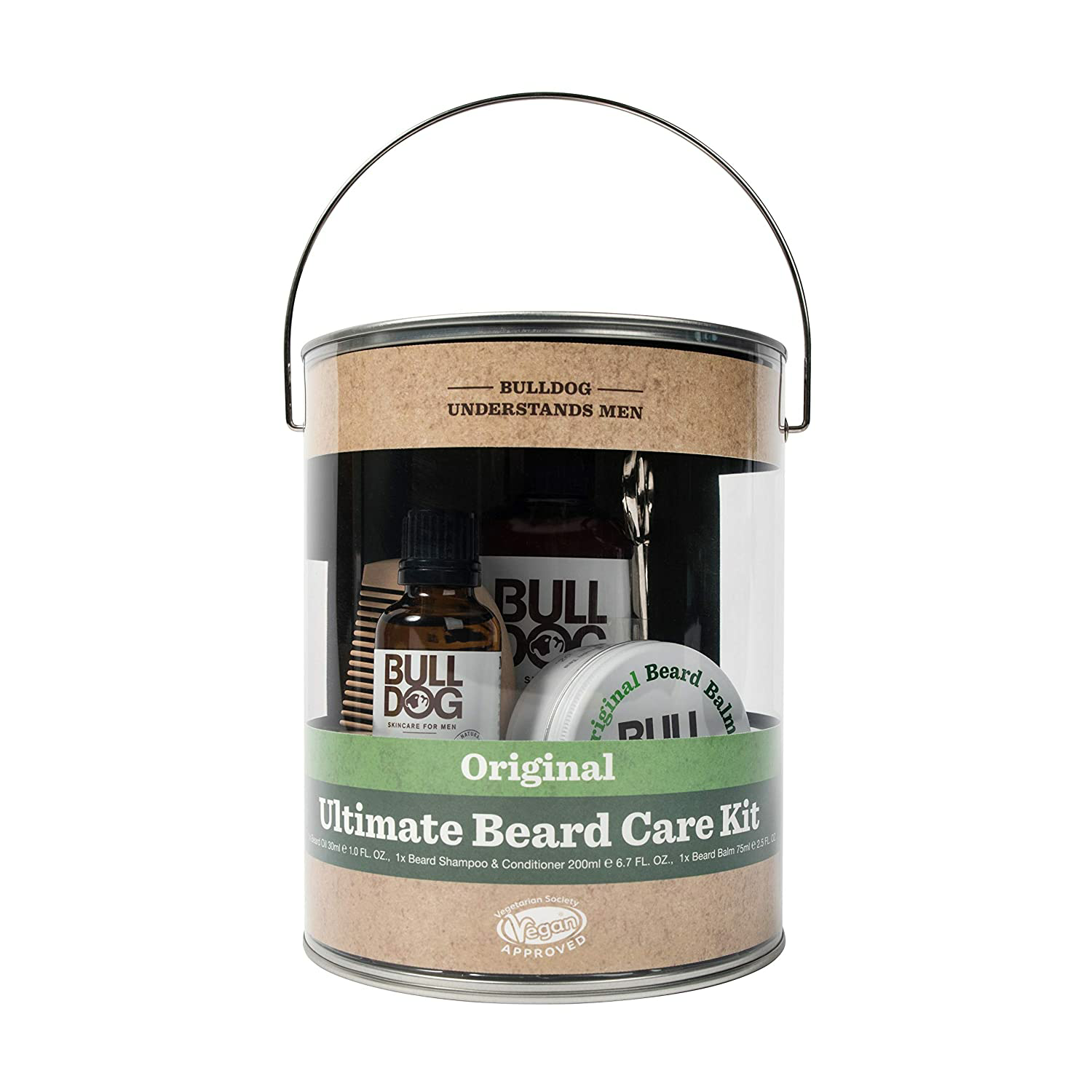 Amazon.com :$13.19 Bulldog Mens Skincare & Grooming Original Ultimate Beard Care Kit Including: Beard Shampoo & Conditioner, Beard Oil, Balm, Beard Comb/ Beard Scissors $13.19