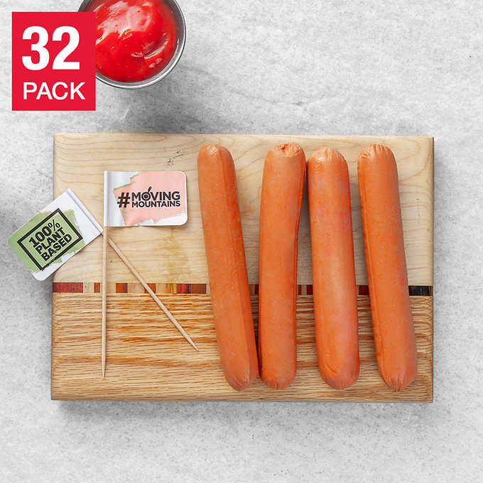 4-pack Moving Mountains Plant-Based Meat Substitute Hot Dogs, 2 oz, 8 count $39.99+ Free SHipping