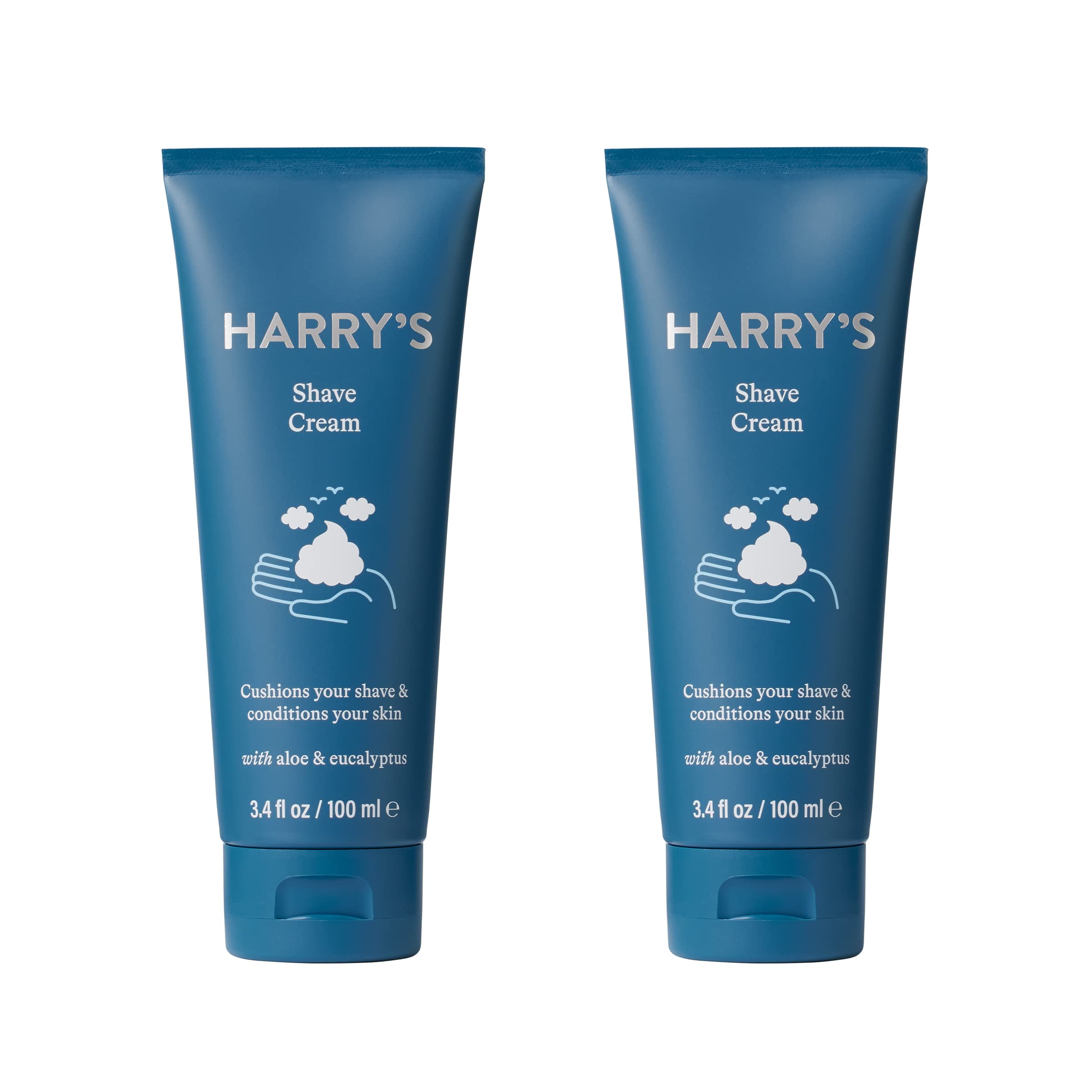 3 Count Harry's Shaving Cream for Men with Eucalyptus 2 pack (3X2=6 tubes) for $$30.98 + Free Shipping