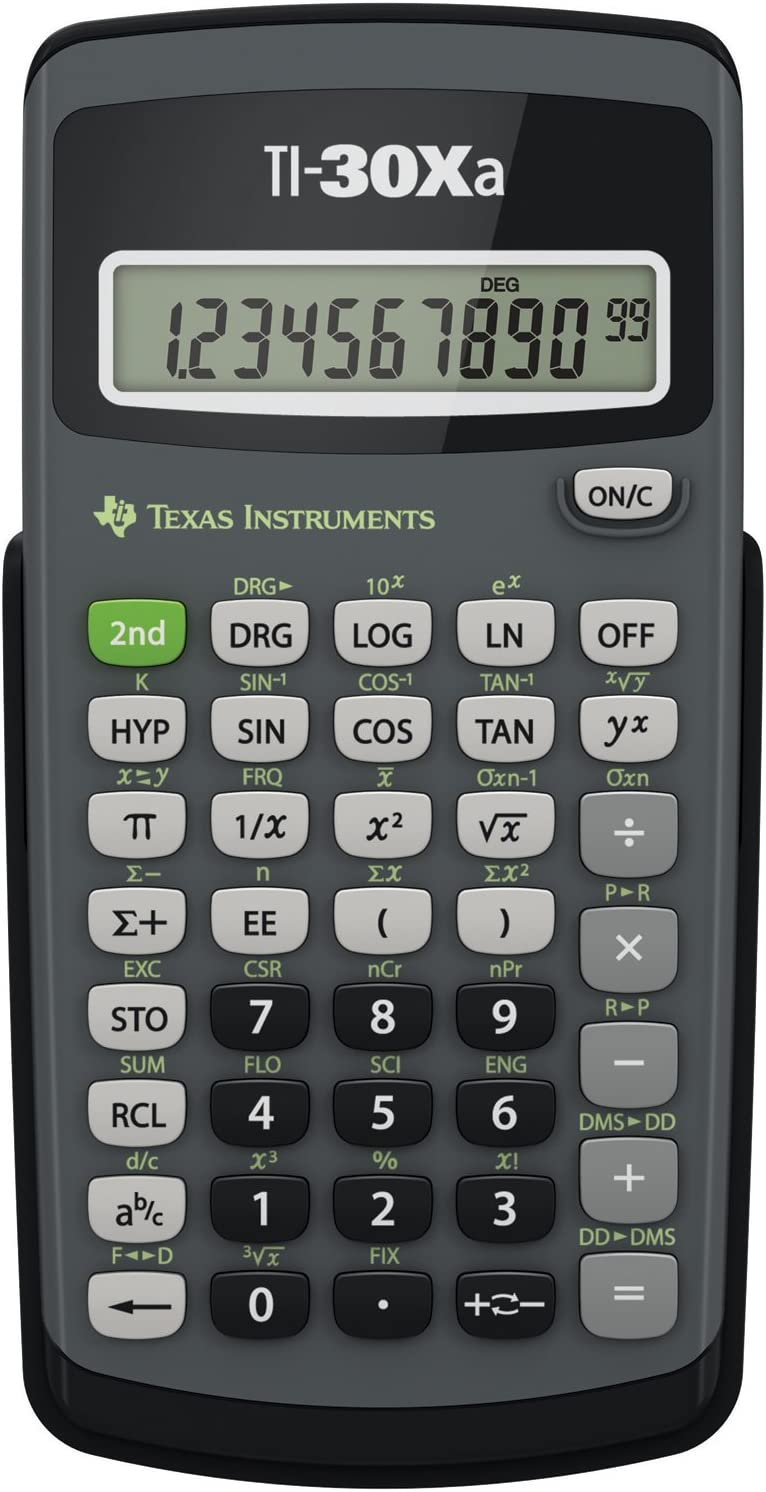 Texas Instruments TI-30Xa Scientific Calculator $10.82 (Free ship with order $25 or Prime)