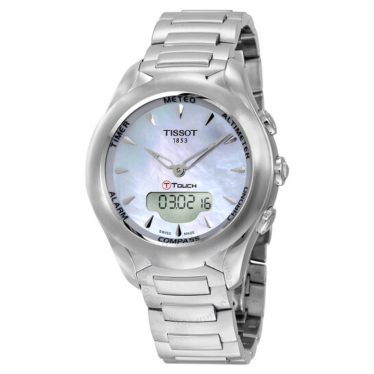 TISSOT T-Touch Solar Lady Mother of Pearl Dial Ladies Watch EXTRA$20 OFF W/CODE "MD20" for  $259 + Free shipping at Jomashop