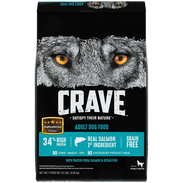 New Chewy Autoship Customers: 44-lbs Crave Salmon & Oceanfish Dry Dog Food $43.67 ($0.99 per lb) + Free Shipping