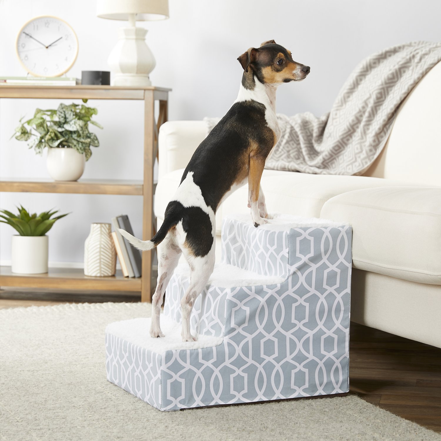 New Chewy Autoship Customers: Pet Gear Trellis Print Designer Step III Dog & Cat Stairs $26.36 + Free Shipping