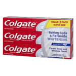 3-Pack 8oz Colgate Baking Soda + Peroxide Whitening Toothpaste $4 + Free Store Pick-up