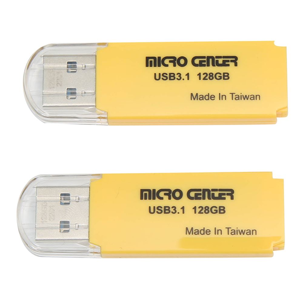 2-Pk. Micro Center 128GB SuperSpeed USB 3.1 (Gen 1) Flash Drive (Store Pick-Up Only)