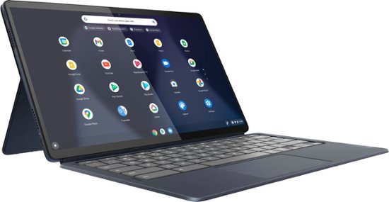 Lenovo - Chromebook Duet 5 - 13.3" OLED Touch Screen Tablet - 8GB Memory - 128GB - with Keyboard - Abyss Blue - $399 $399.73