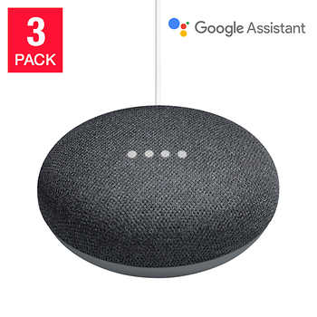 Costco Members 3 Pack Google Home Mini Smart Speakers For 74 99