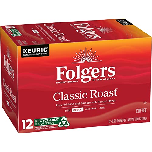 144 (2x72, BOGO) Folgers Classic Roast Medium Roast Coffee Keurig K-Cup Pod for $34.07 after coupons and 15% Subscribe and Save, $42.08 AC w/5% S&S