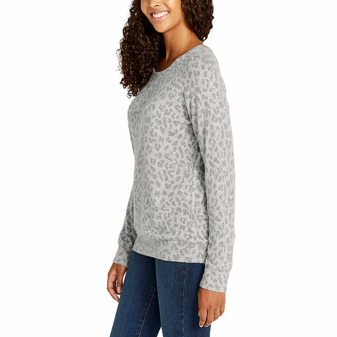 $4.97 Costco.com - Buffalo Ladies’ Printed Cozy Top Gray Sizes S, M, L