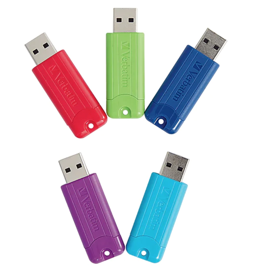 5-Pack 32GB Verbatim PinStripe USB 3.0 Flash Drive $30 + Free Shipping