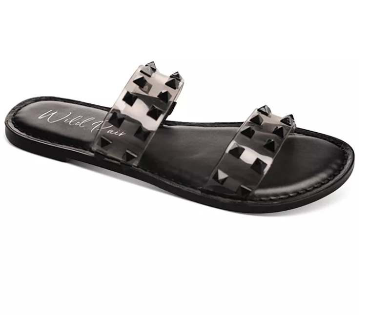 Wild Pair Women's Ginnie Double-Band Slide Flat Sandals $10 & More + 6% SD Cashback + Free Store Pickup at Macy's or Free S/H $25+